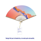 Éventail "une vague d'amour"