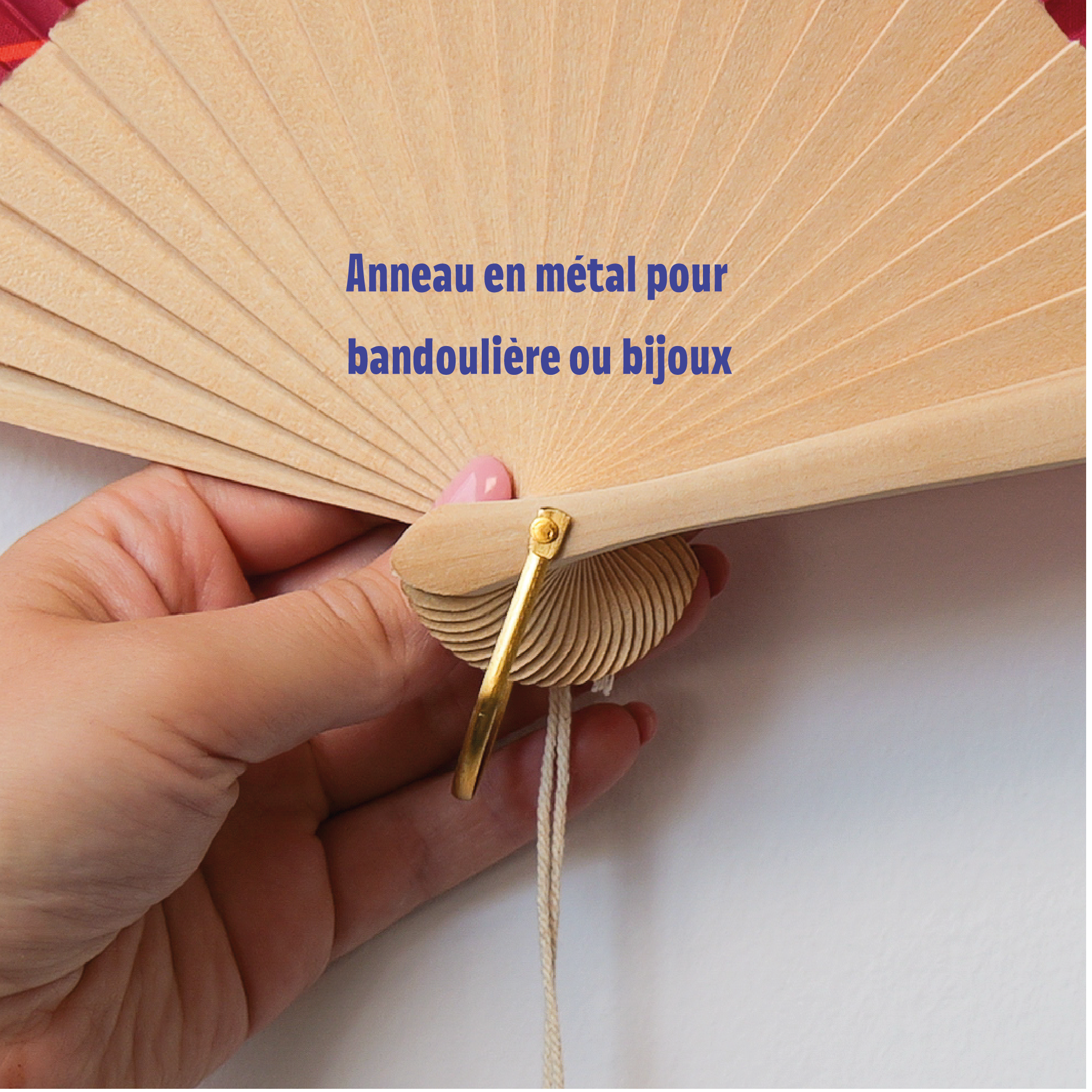 Éventail "une vague d'amour"