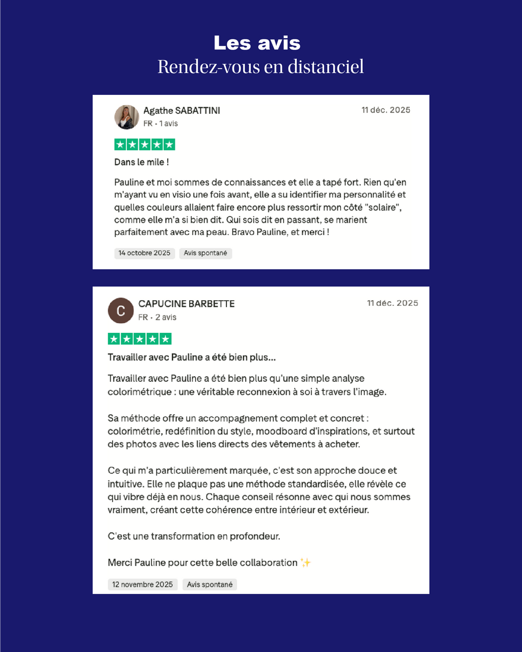 Carte cadeau colorimetrie - Rendez-vous en ligne