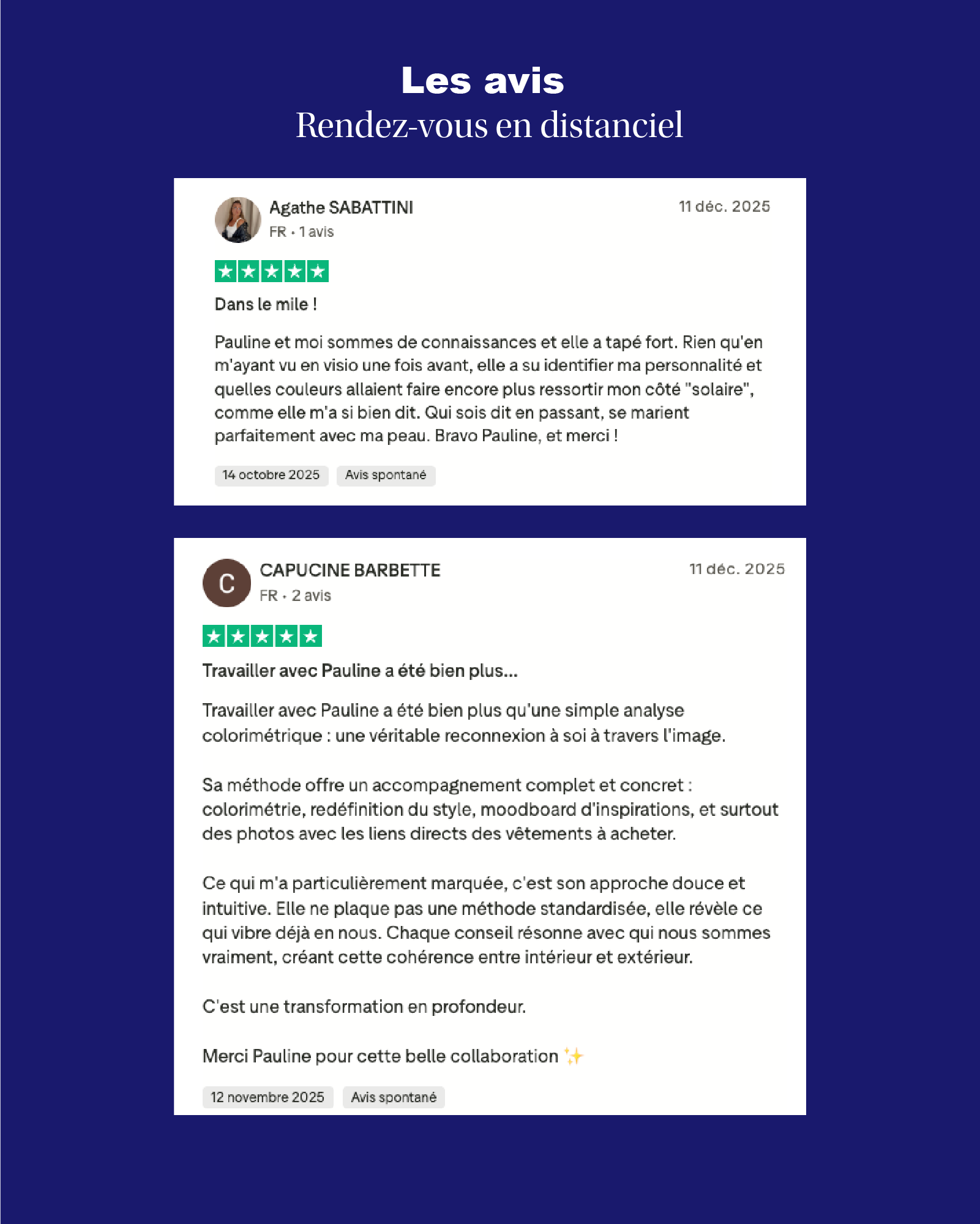 Carte cadeau colorimetrie - Rendez-vous en ligne